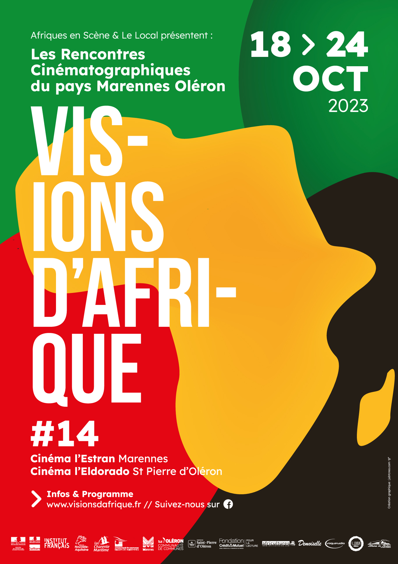 Visions d'Afrique - 1'e édition 2023 - Du 18 au 24 octobre - LEs Rencontres Cinématographiques du pays Marennes Oléron